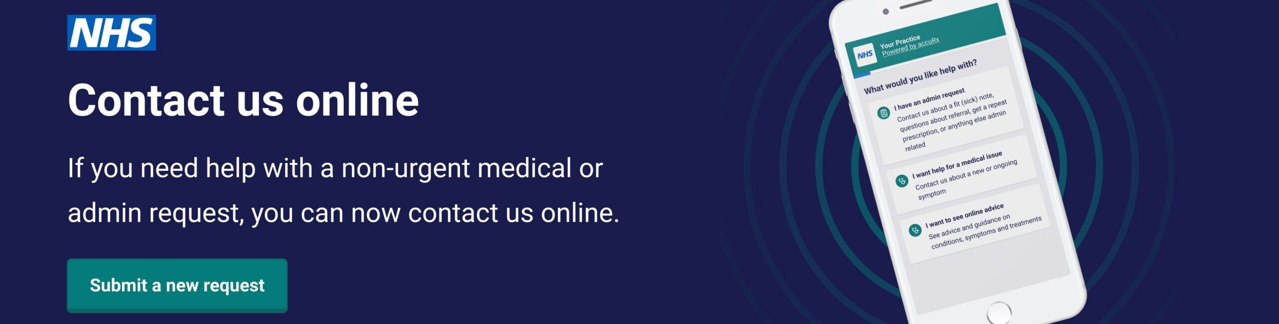 contact your gp practice online using an online form